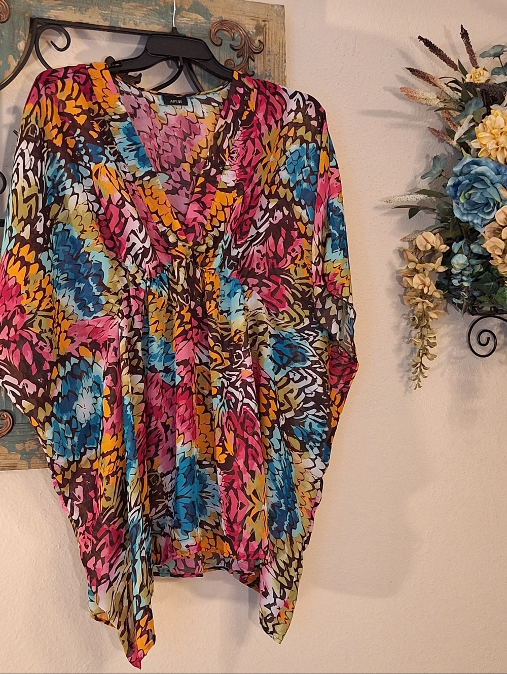 🔥 3 for $25 SALE Apt. 9 Swim Coverup Multi -  NWOT Size OS ■ ONE SIZE FITS MOST